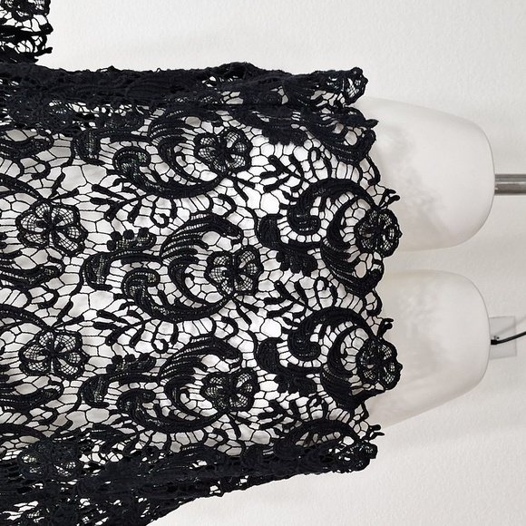 Torrid Black Witchy Whimsigoth Crochet See Through Boho Relaxed Fit Top Size 3X - Picture 8 of 14